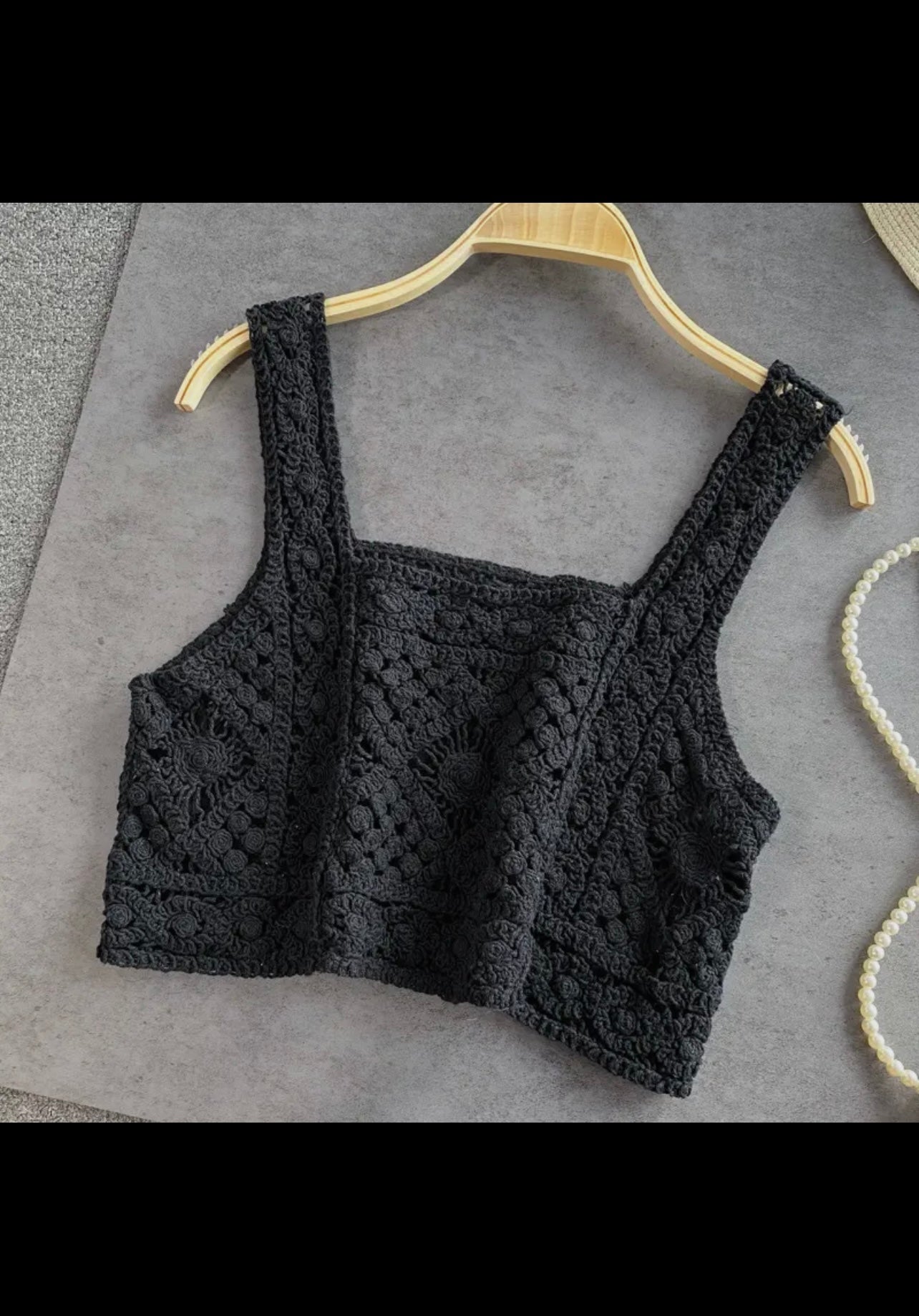 Crochet Knit Tank Top