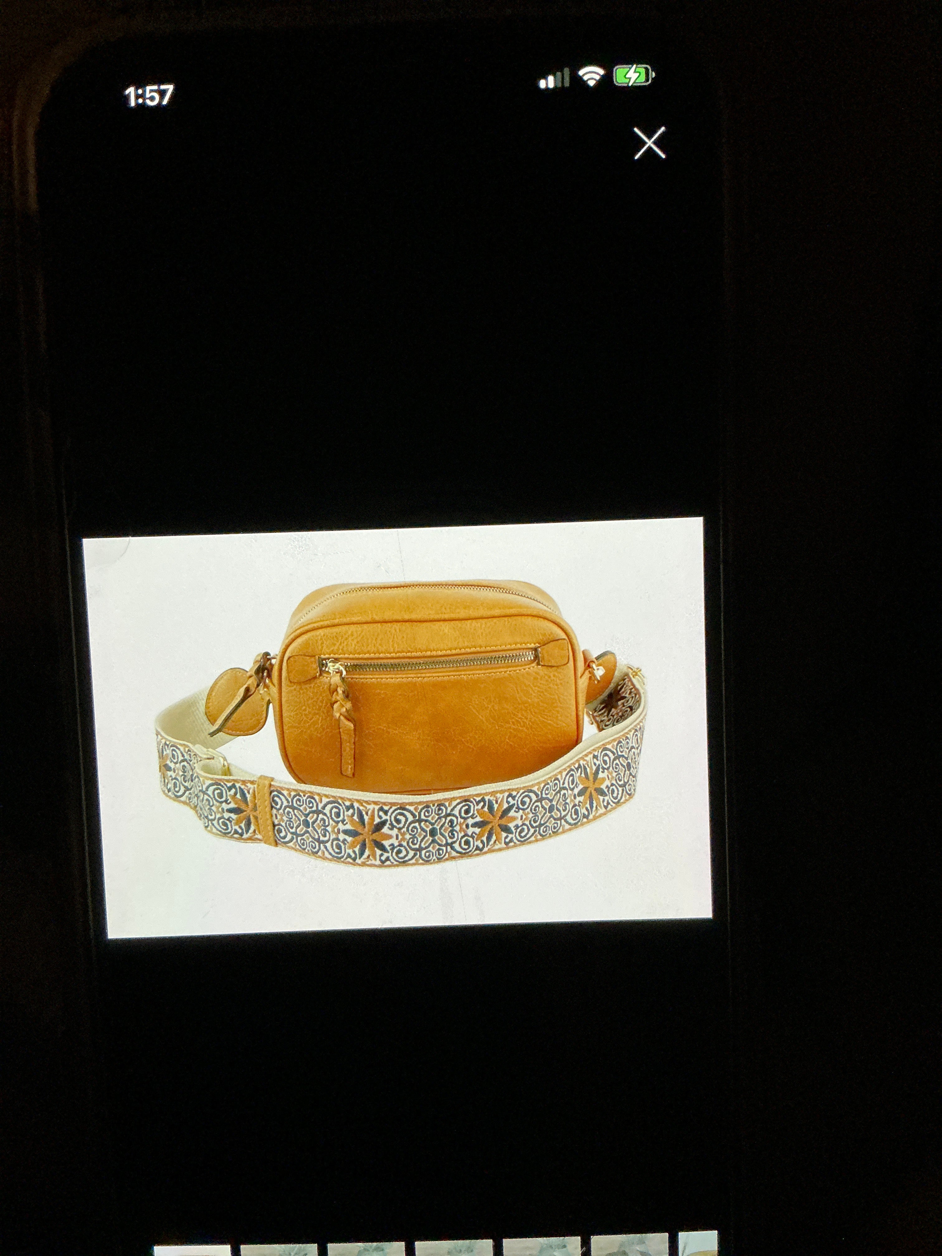 Boho Crossbody with guitar strap