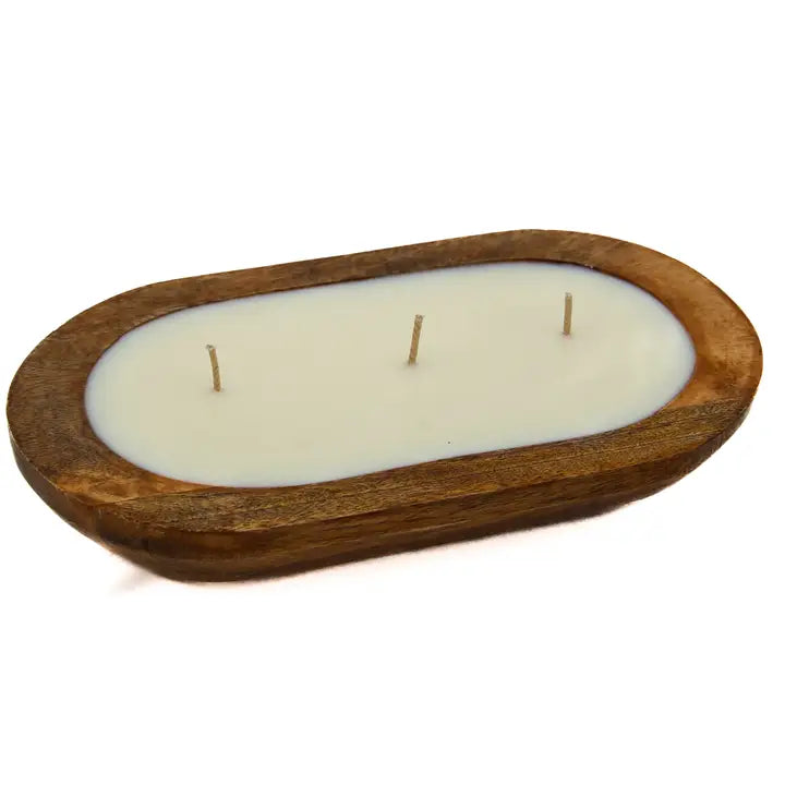 Petite Wood Bowl Candle