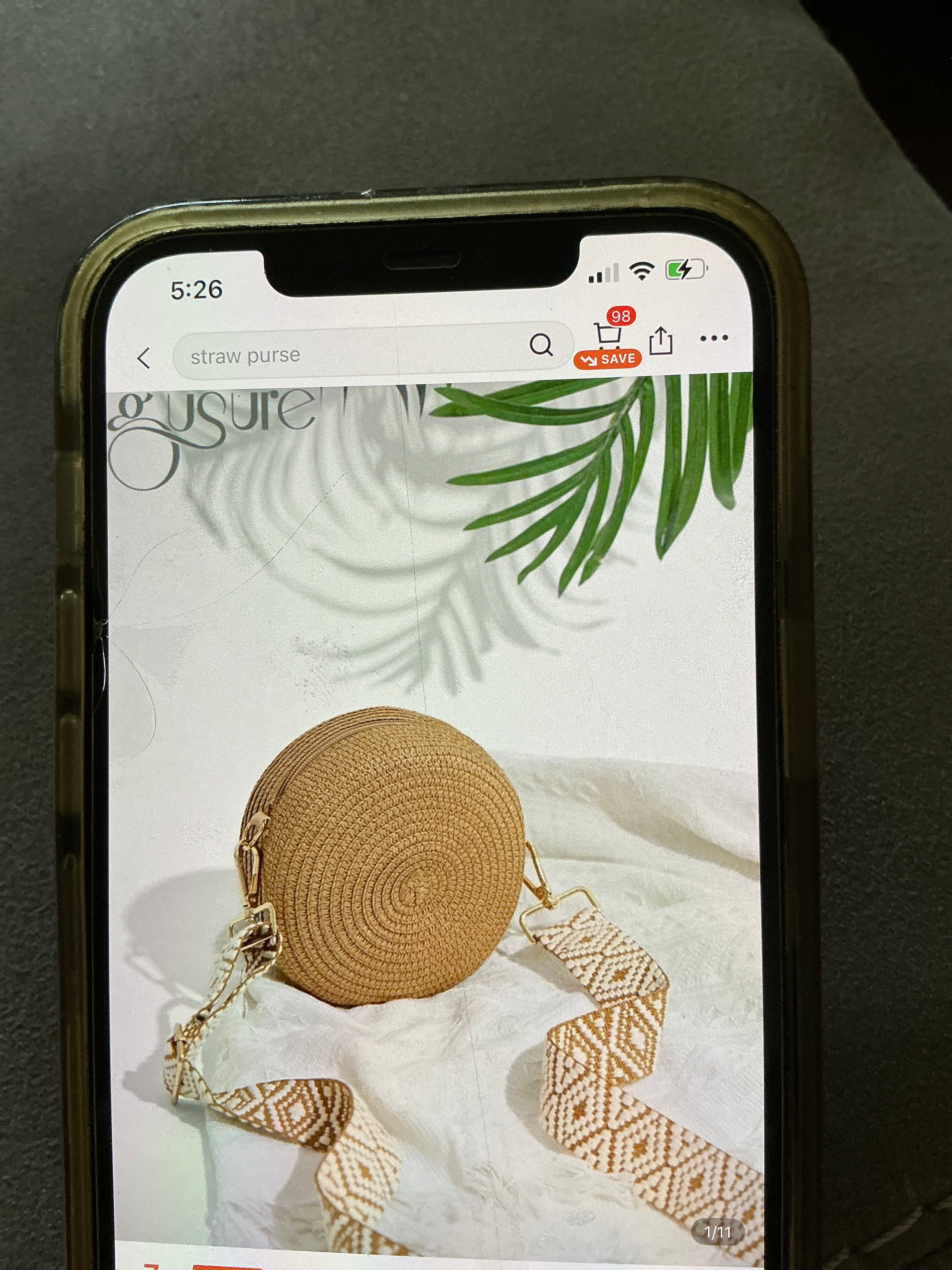 Gusure round crossbody