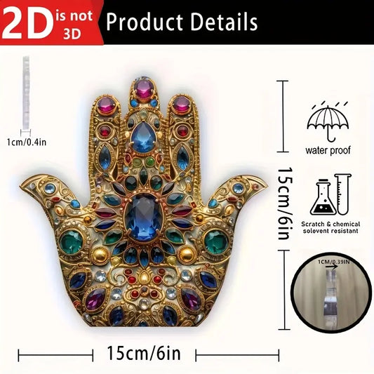 2D Flat Fatima'S Hand Acrylic Decorative Sign