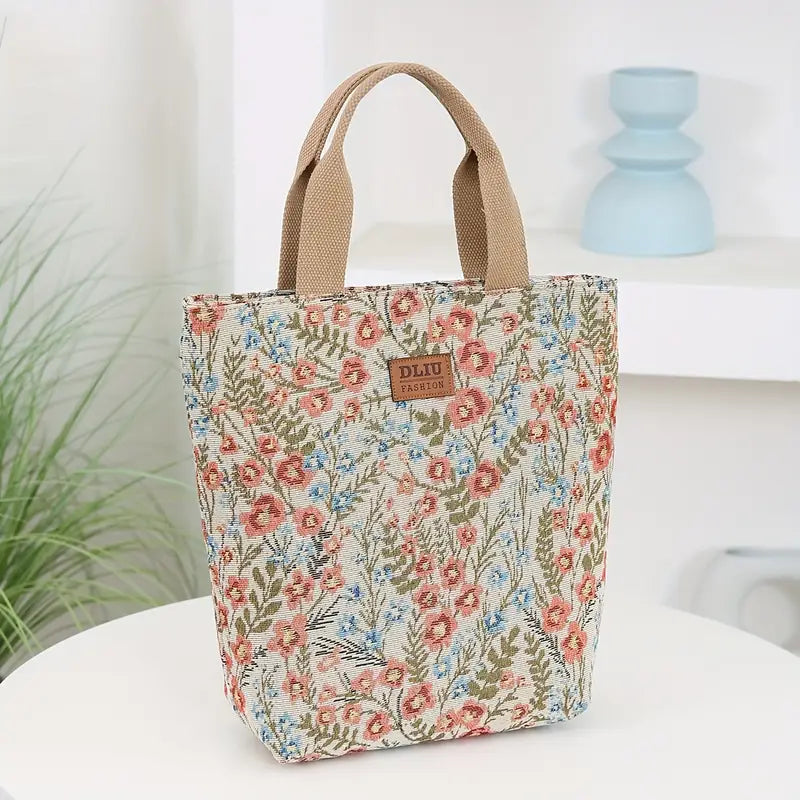 Vintage Floral Nylon handbag for Women