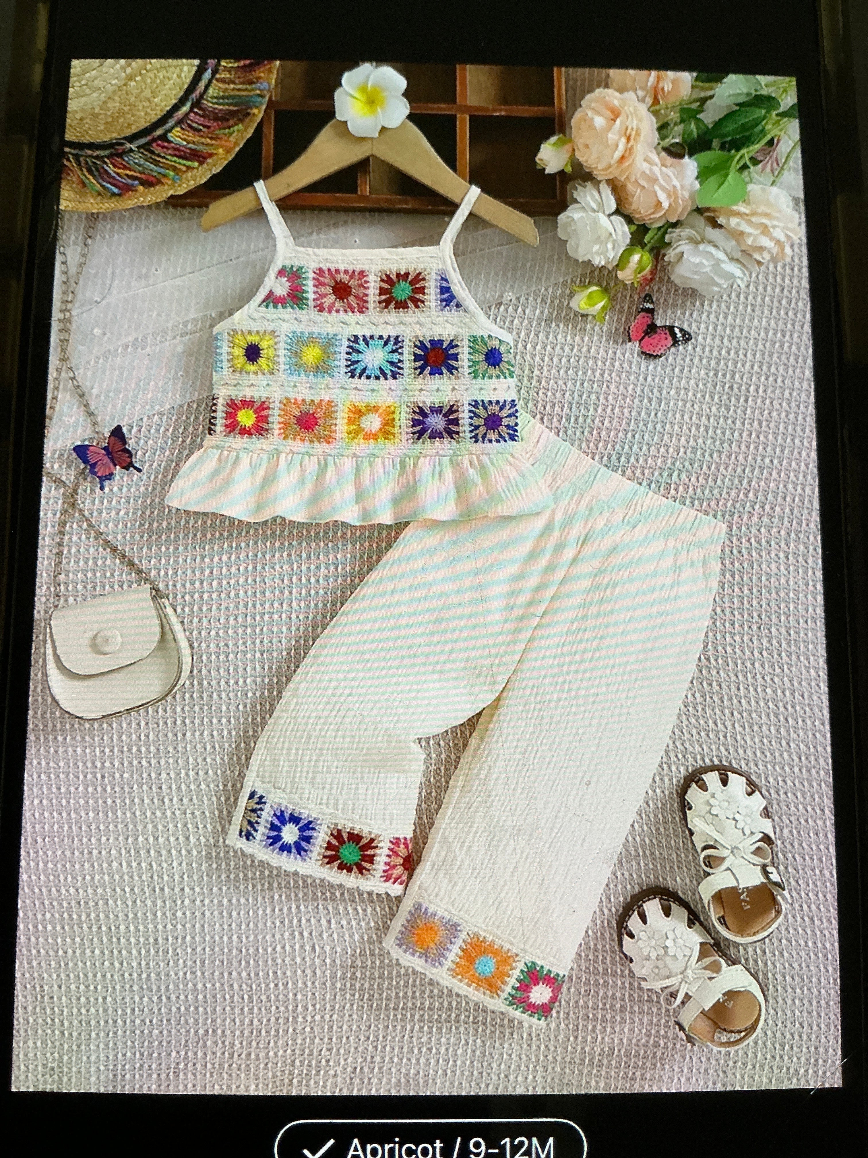 Embroidery top/bottom