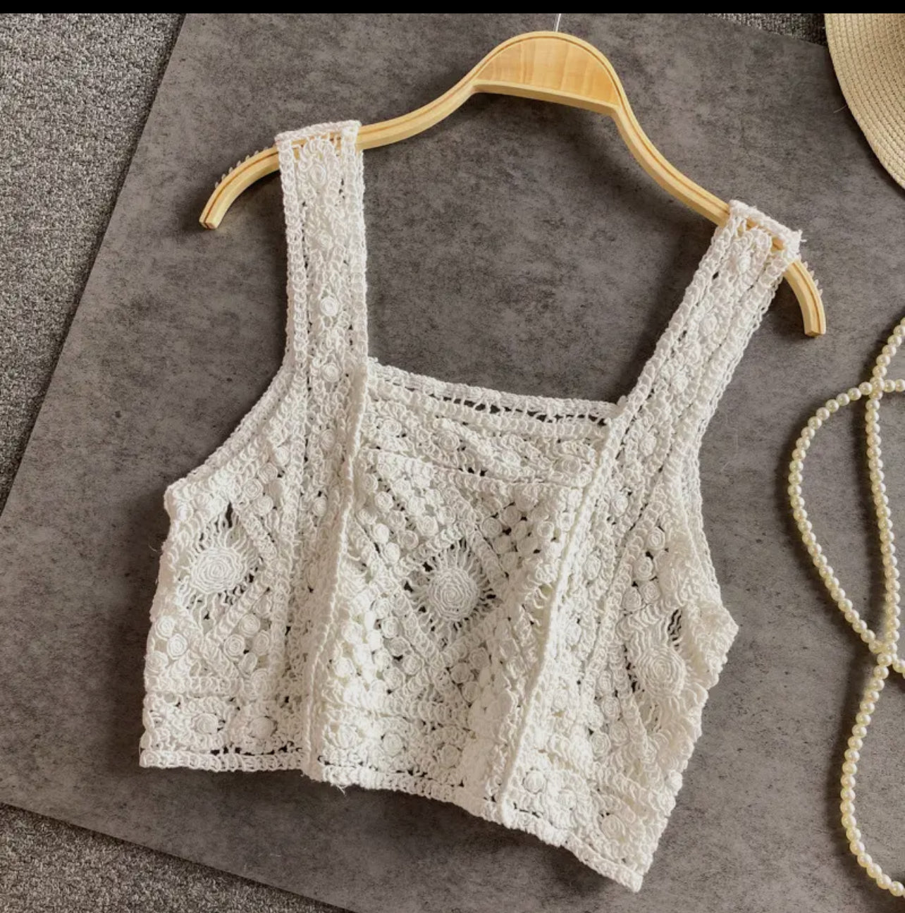Crochet Knit Tank Top