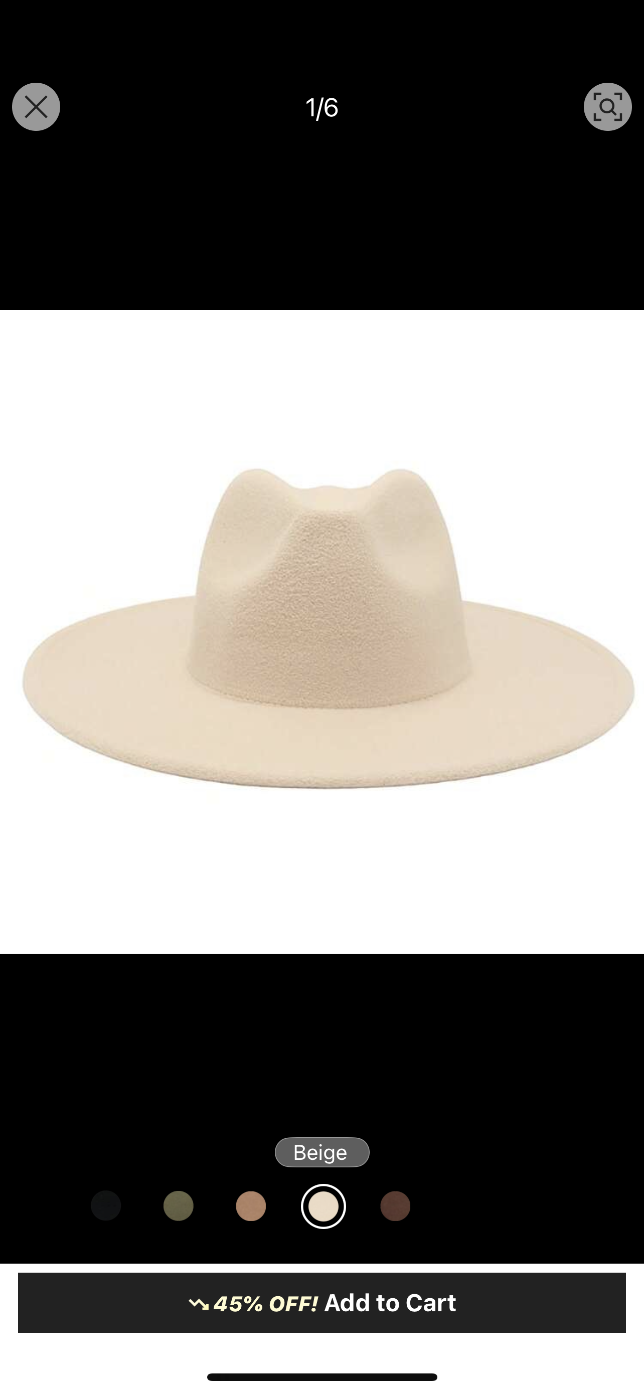 Cream Felt Hat