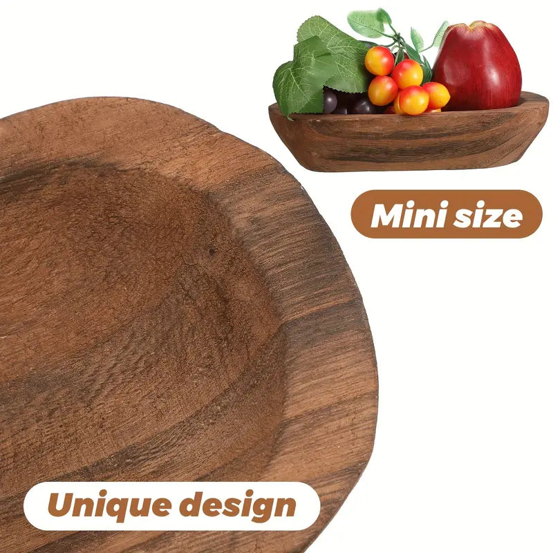 Wood Dough Bowl Rustic Bowl