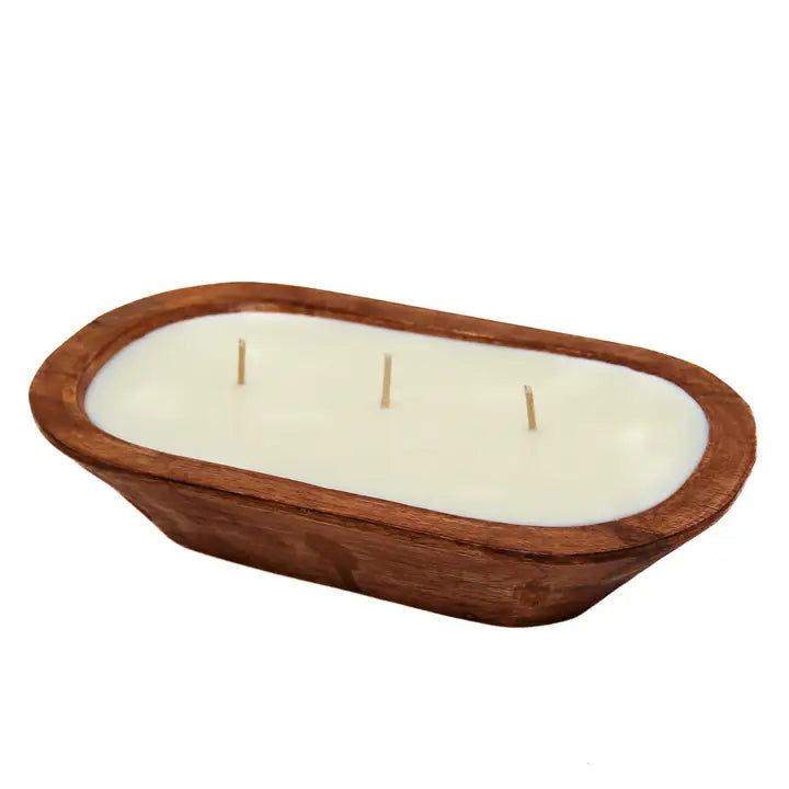Petite Wood Bowl Candle