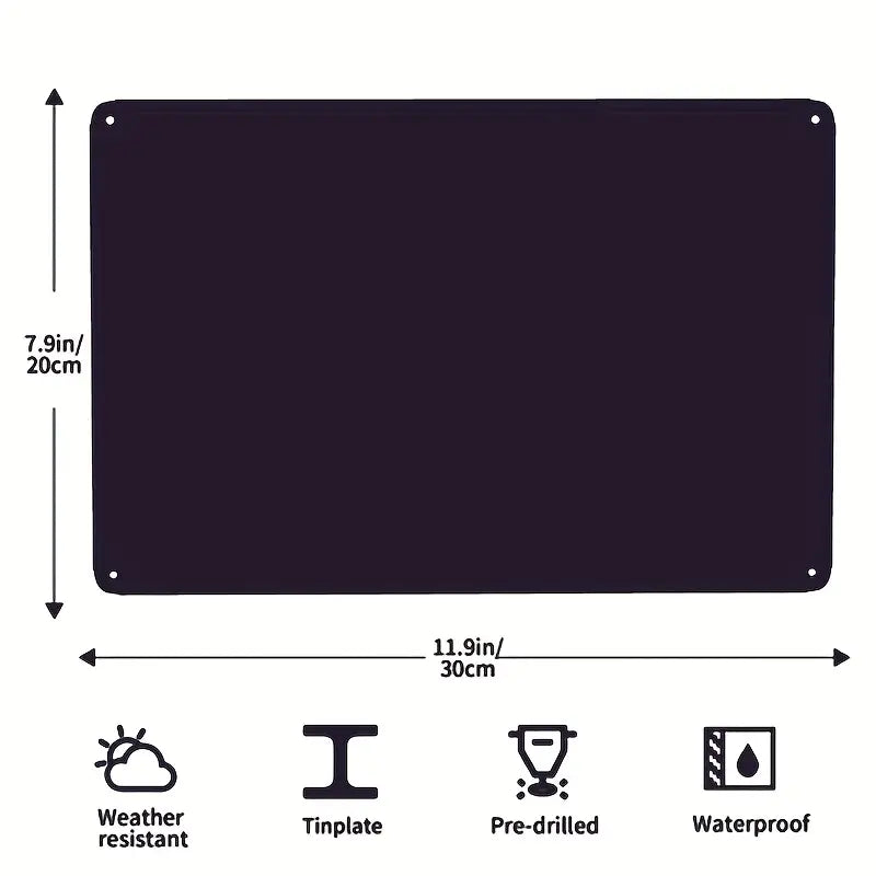 Vintage Metal Tin Sign