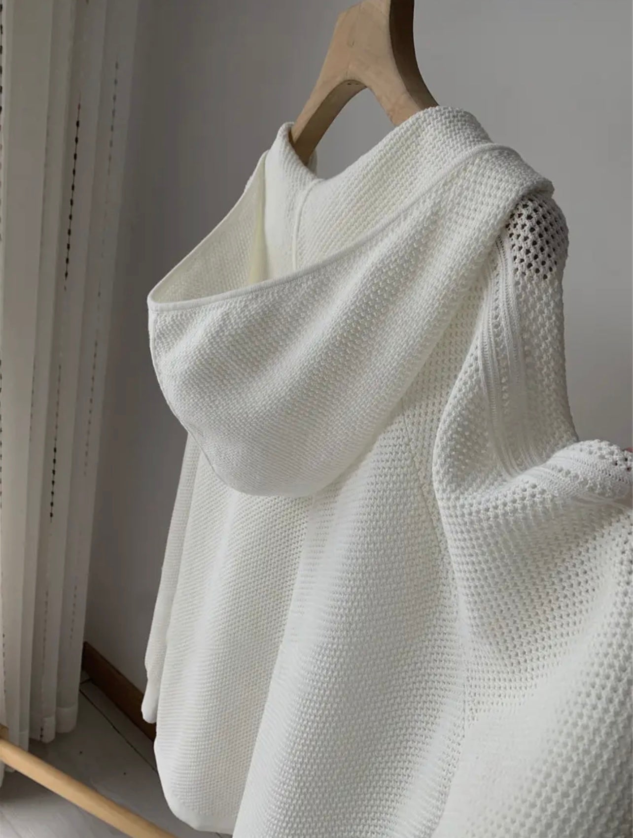 Hooded Knit Pullover