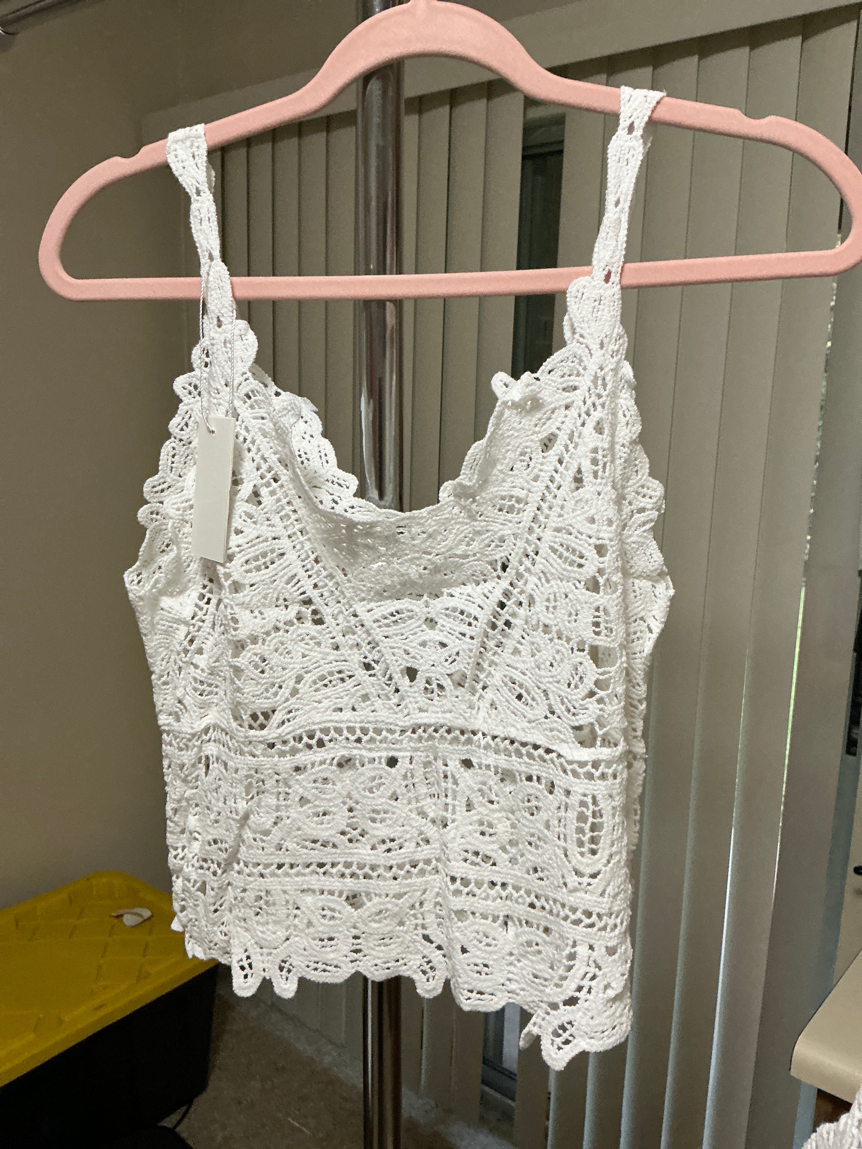 Boho Lace Crochet Halter Top