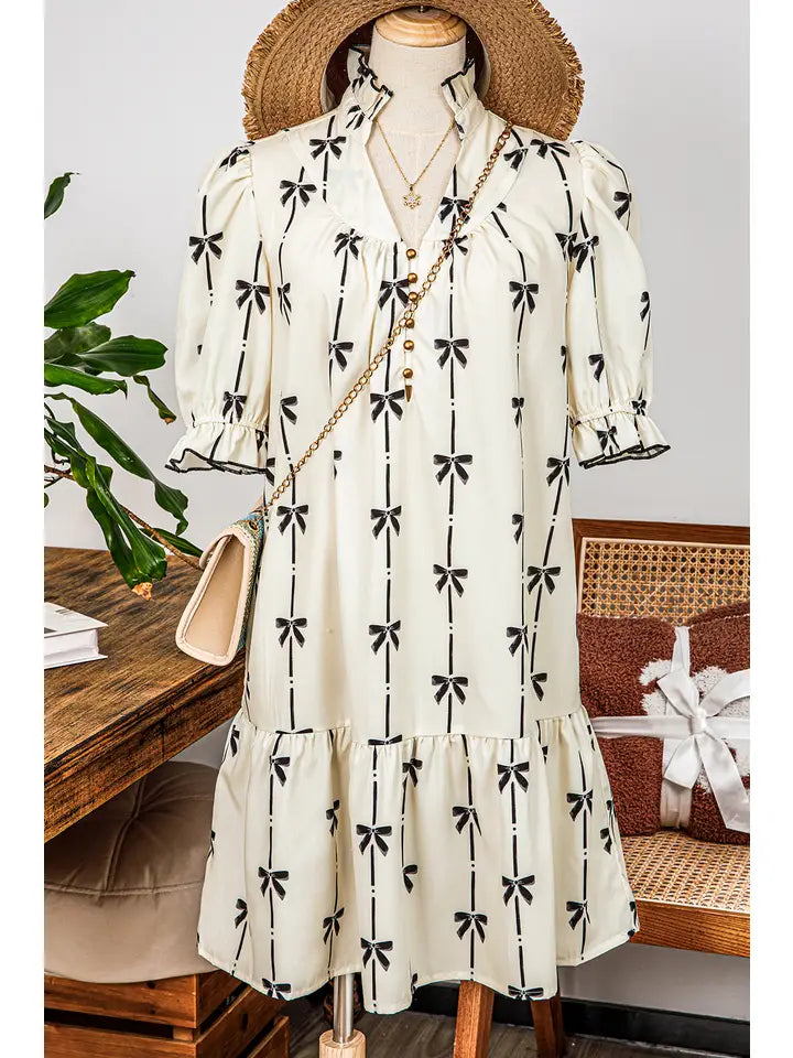 Bowknot Mini Dress