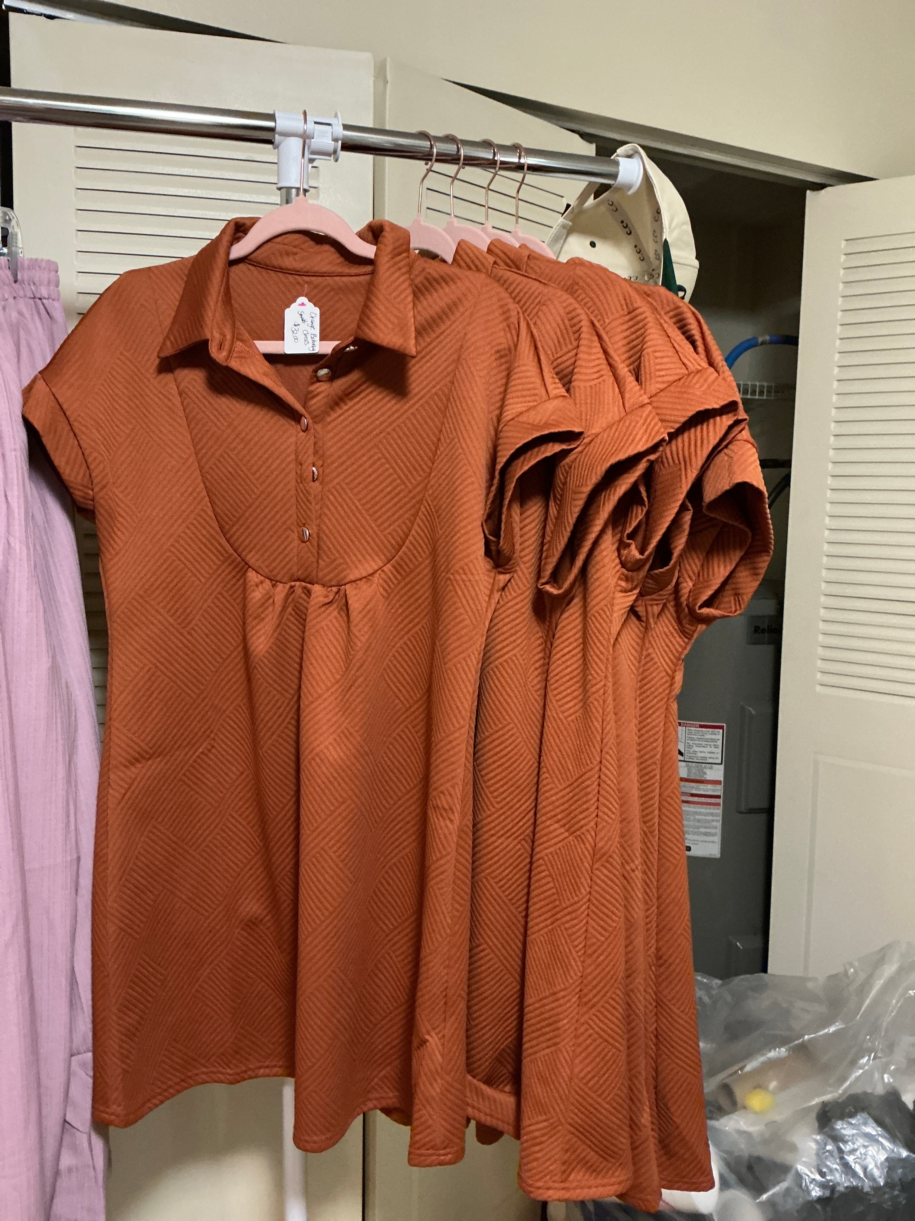 Orange Batwing dress