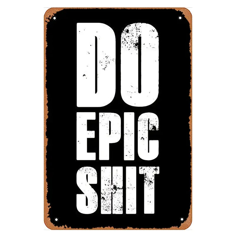 Vintage Metal Tin Sign